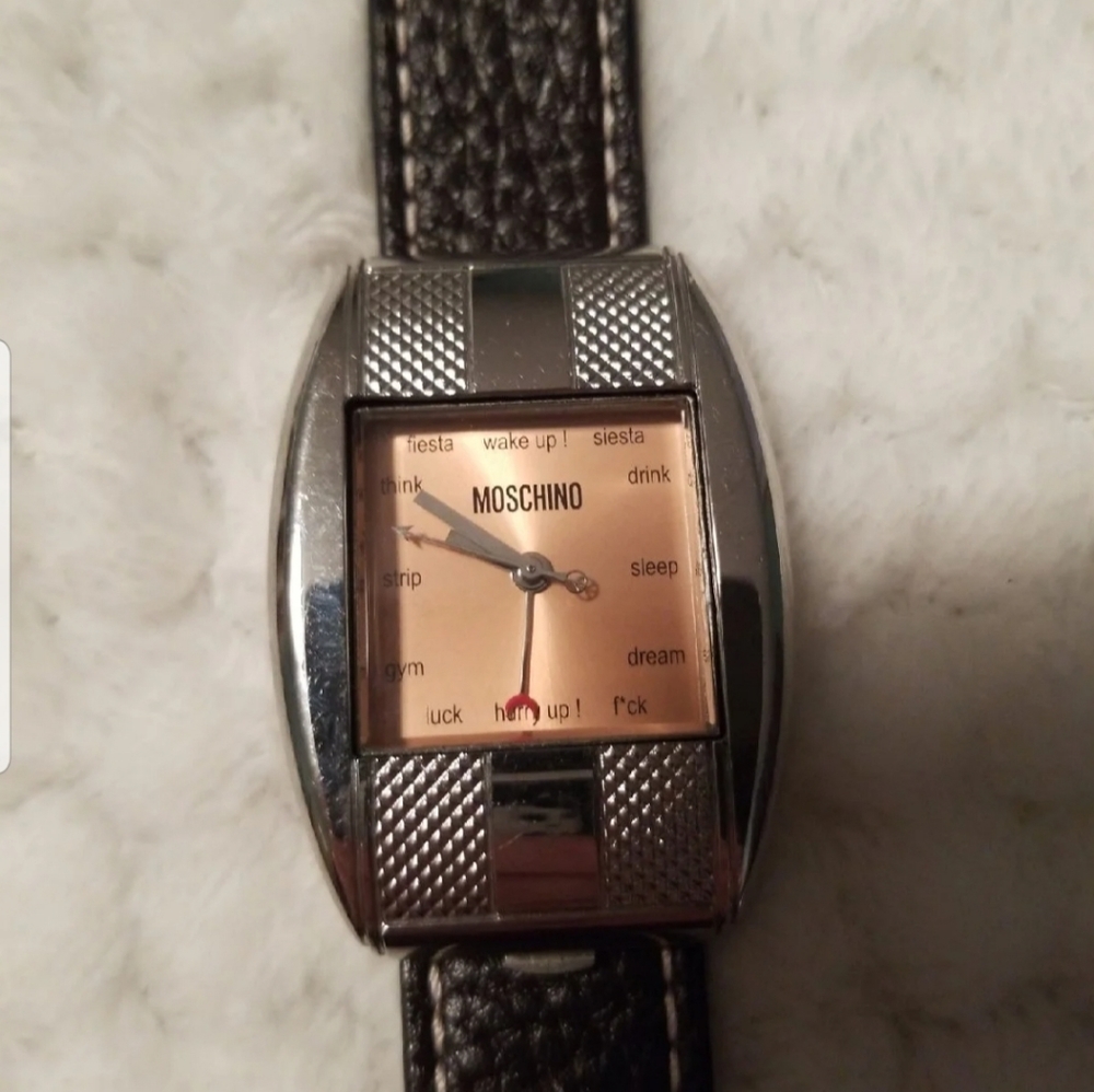 Vintage Moschino "Wake Me Up!" Watch and Alarm